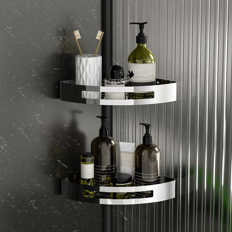 BowLift | Polished Chrome Modern Bathroom Accessories Set Stainless Steel Triangular Shower Shelf