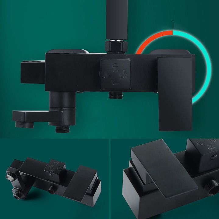 BowLift | Adjustable Spray Sample Shower Combination Metal Shower Fitting Arm Shower Head with Slip Bar