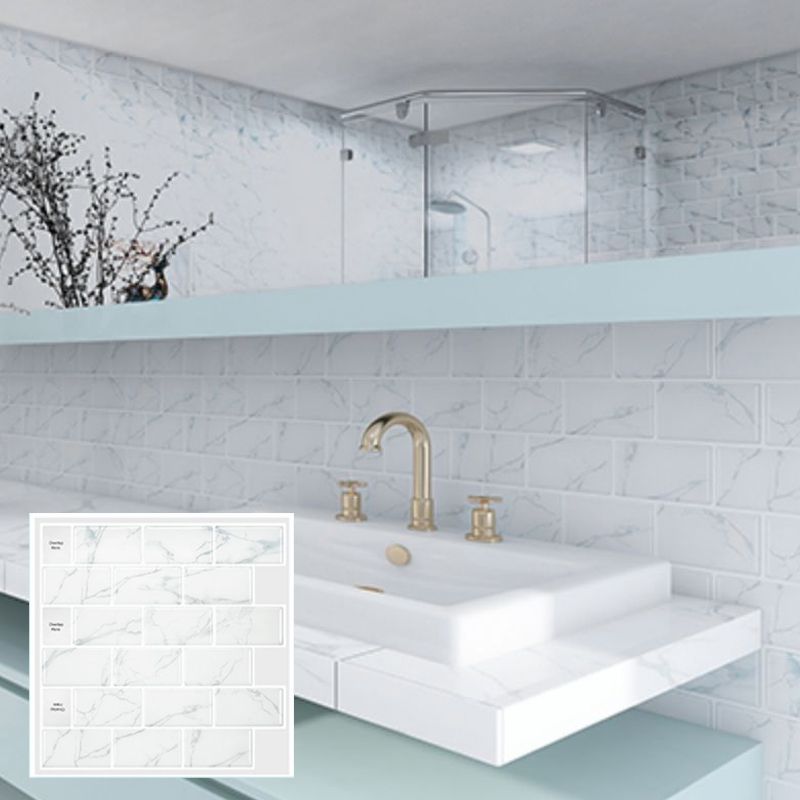 BowLift | Peel & Stick Subway Tiles Plastic Stain Resistant Peel & Stick Subway Tiles 5-Pack