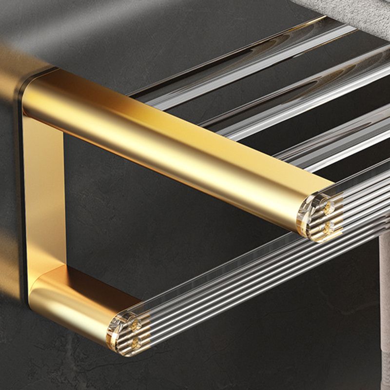 BowLift | Bathroom Accessories Set in Gold Metal and Acrylic Bathroom Accessories Set