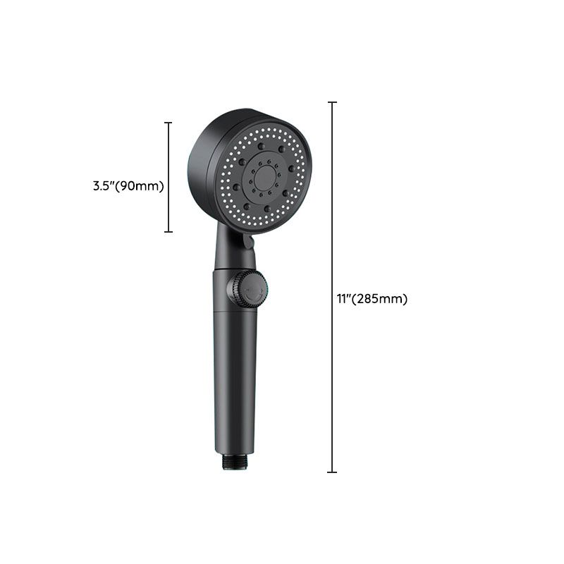 BowLift | Contemporary Shower Head Combo Hand Shower Plastic Wall Mount Black Shower Head