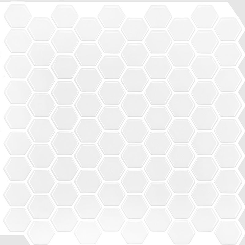 BowLift | Polygon Metal Peel and Stick Back Wall Tile PVC Peel and Stick Tile for the Kitchen
