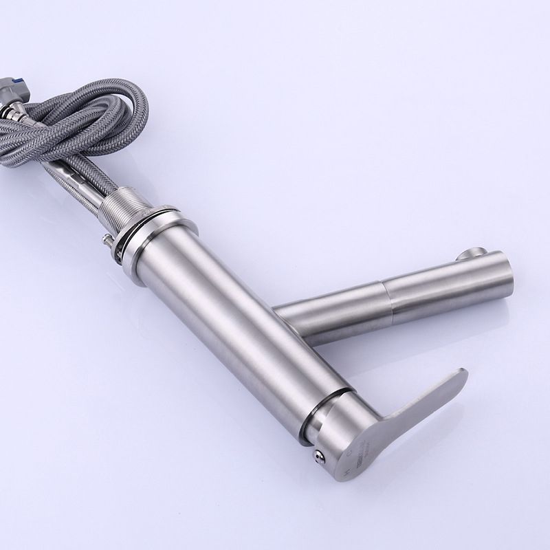 BowLift | Pull-out Faucet Contemporary Single Lever Faucet with Swivel Spout