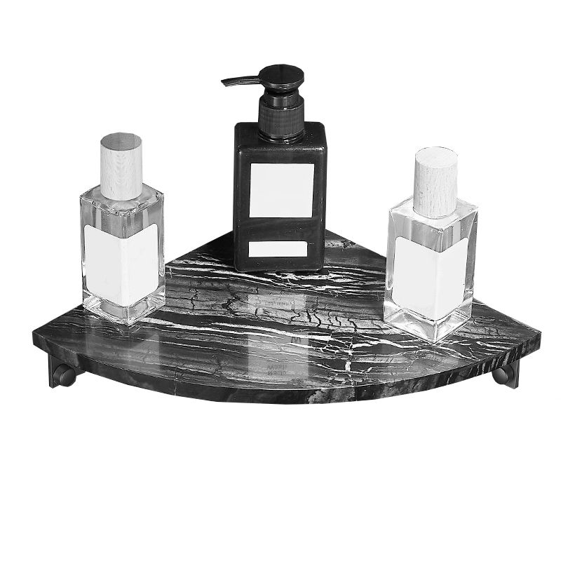 BowLift | Metal and marble bathroom accessories as a single piece or as a set in black