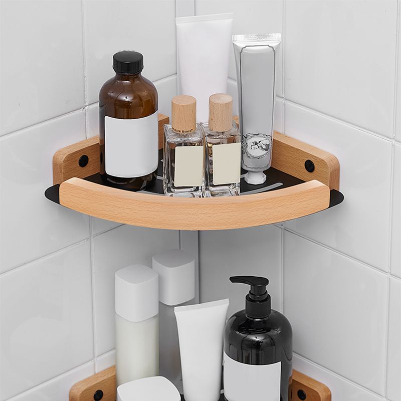 BowLift | Metal and wood bathroom accessories as a single piece or in a set in black