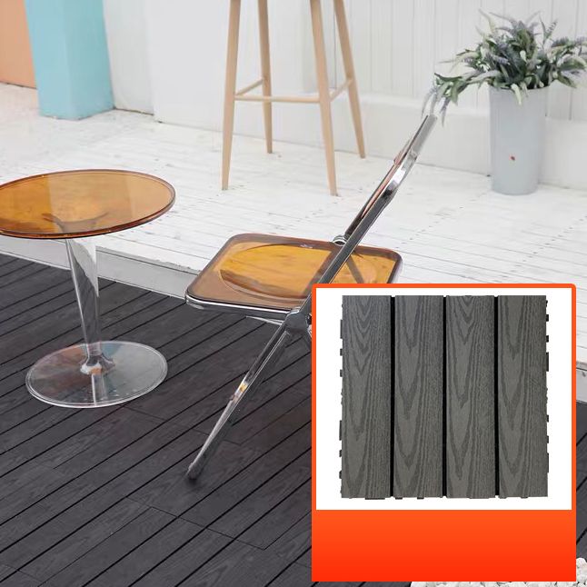 BowLift | Composite Square Patio Tiles Interlocking Striped Pattern Patio Floor Tiles
