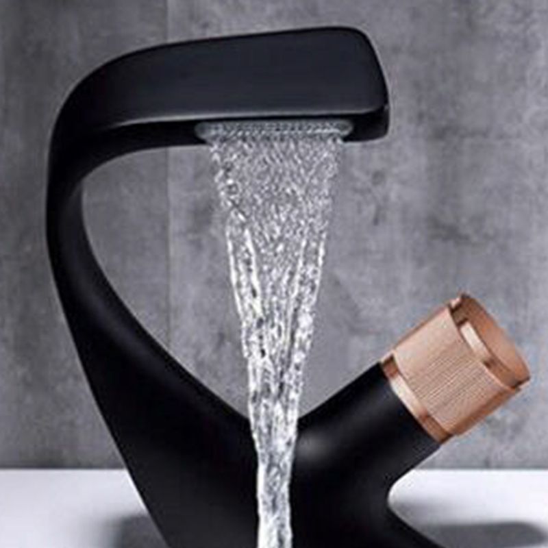 BowLift | Contemporary Container Copper Brass Knob Handle Low Arch Container Faucet