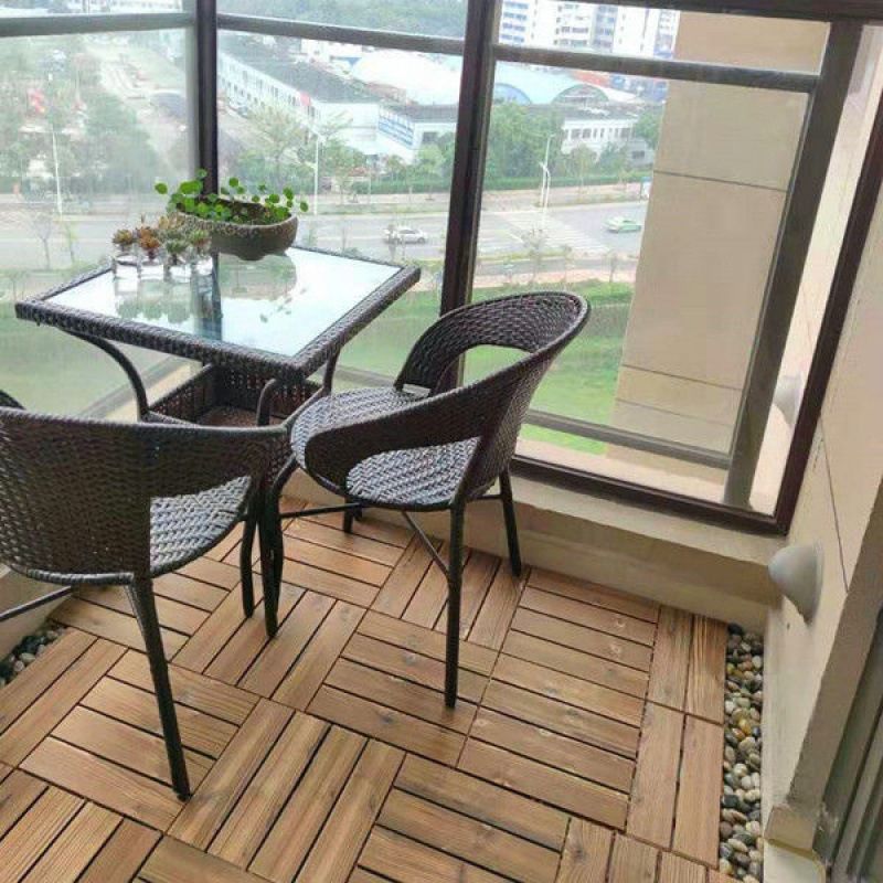 BowLift | Outdoor Deck Board Wood Square Stripes Composite Flooring Terrace