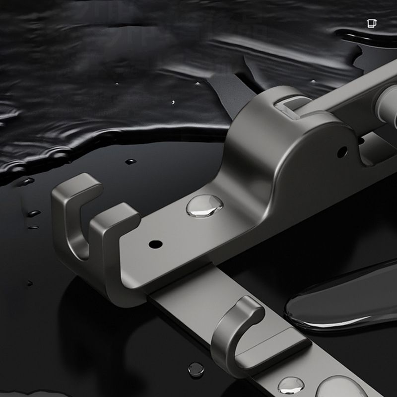 BowLift | Contemporary Bathroom Accessory Set Grey Aluminum Bathroom Accessory Kit