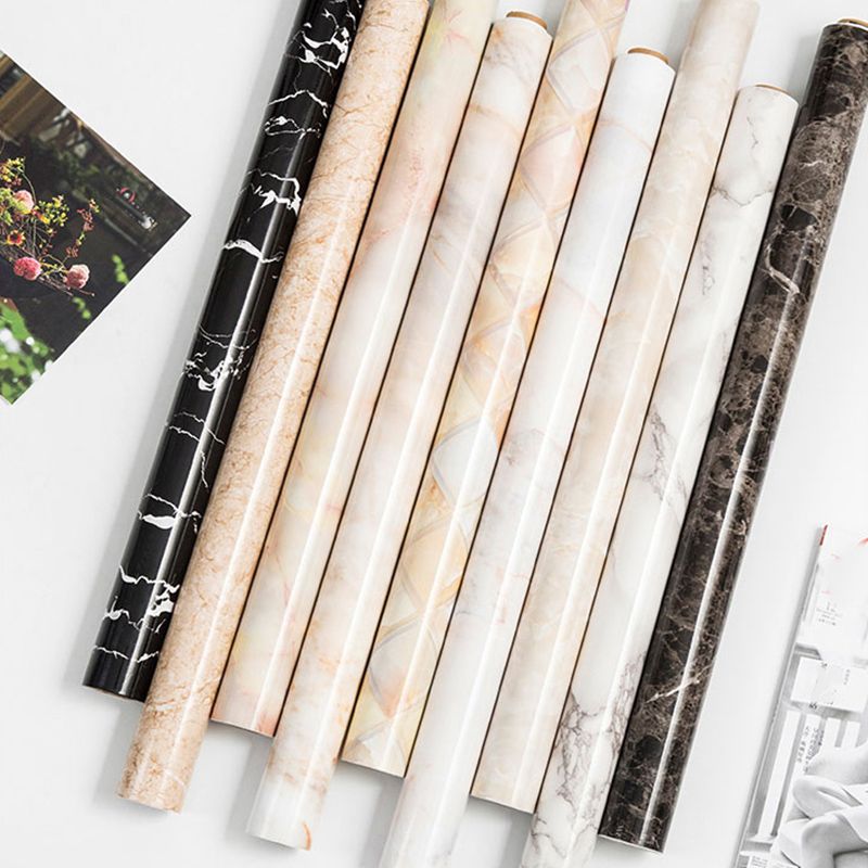 BowLift | Marble Texture Scratch Resistant Tile PVC Single Peel & Stick Tile for Bathroom Backsplash