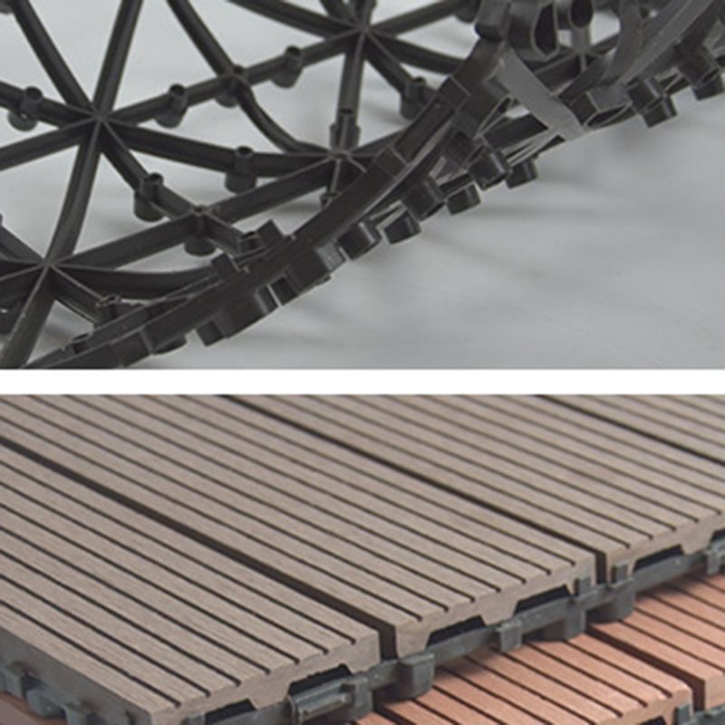 BowLift | Wire brushed wooden floor tiles Click-Lock engineered wood for patio garden