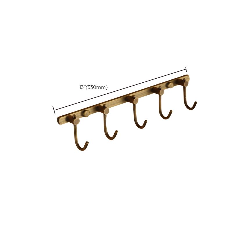BowLift | Worn Brass Traditional Bathroom Set with Bath Shelf/Paper Holder & Towel Bar