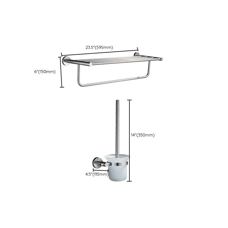 BowLift | Chrome Traditional Bathroom Accessories Set Stainless Steel Bathroom Set