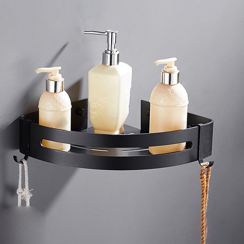BowLift | Matt Black Modern Bathroom Accessory Set, Set of 3, Bathroom Shelf