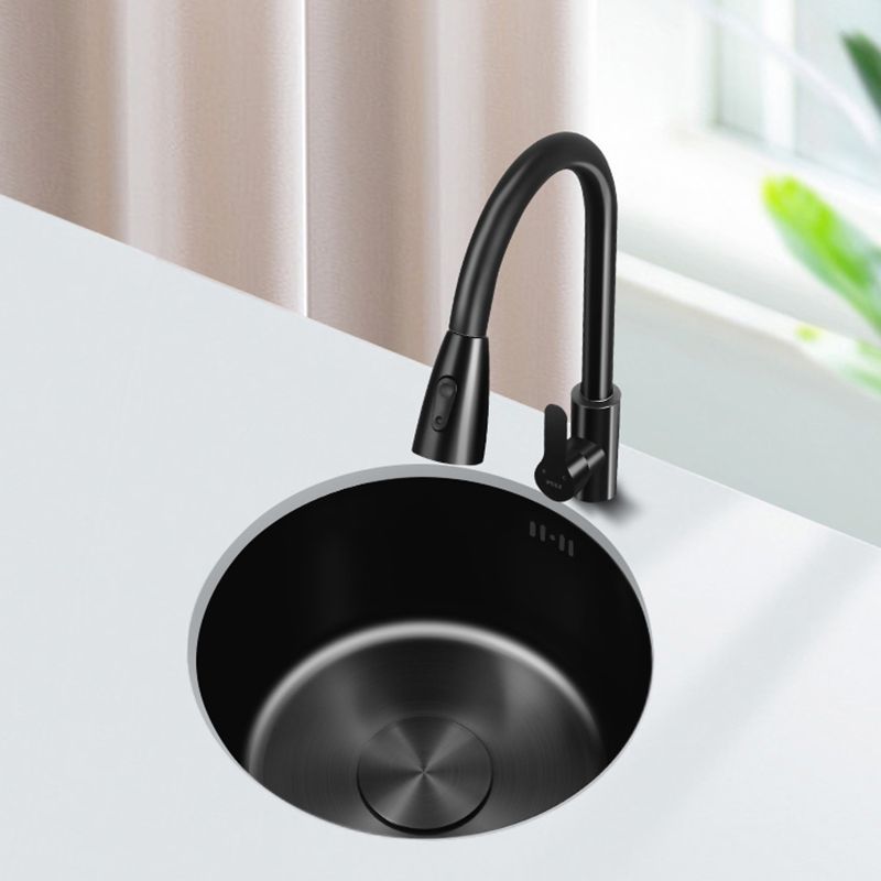 BowLift | Classic Round Sink Stainless Steel Built-in Sink Non-Slip Round Basin for the Kitchen