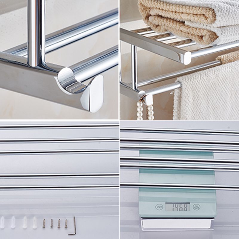 BowLift | Contemporary Bathroom Accessories Hardware Set made of silver metal