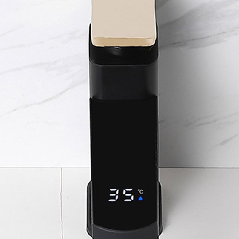 BowLift | Contemporary sink faucet Digital display Monochrome Low arch basin Bathroom sink