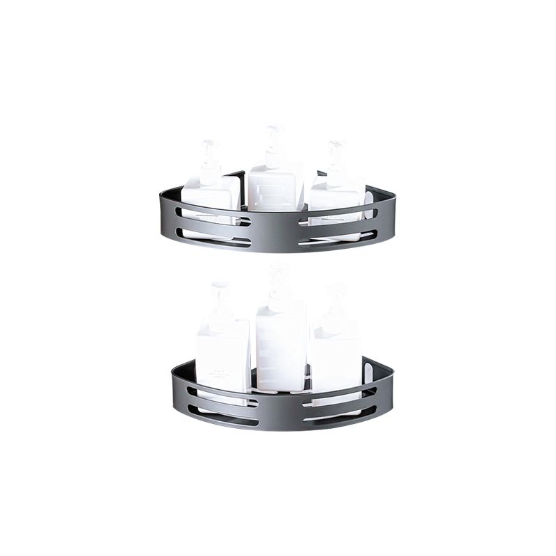 BowLift | Matt gray bathroom accessory set bathroom shelf/towel holder & paper holder included