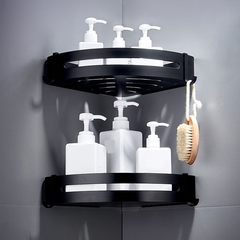 BowLift | Black Bathroom Set Modern 1/2/3 - Piece Anti-Rust Bathroom Rack