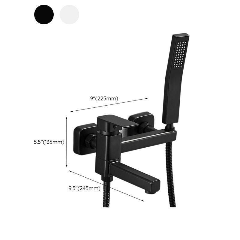 BowLift | Wall-mounted metal bathtub faucet low arc swivel bathroom faucet