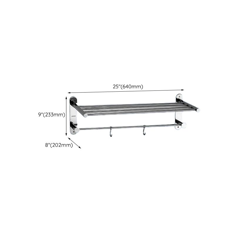 BowLift | Contemporary bathroom accessory set made of aluminum with towel holder/bath shelf