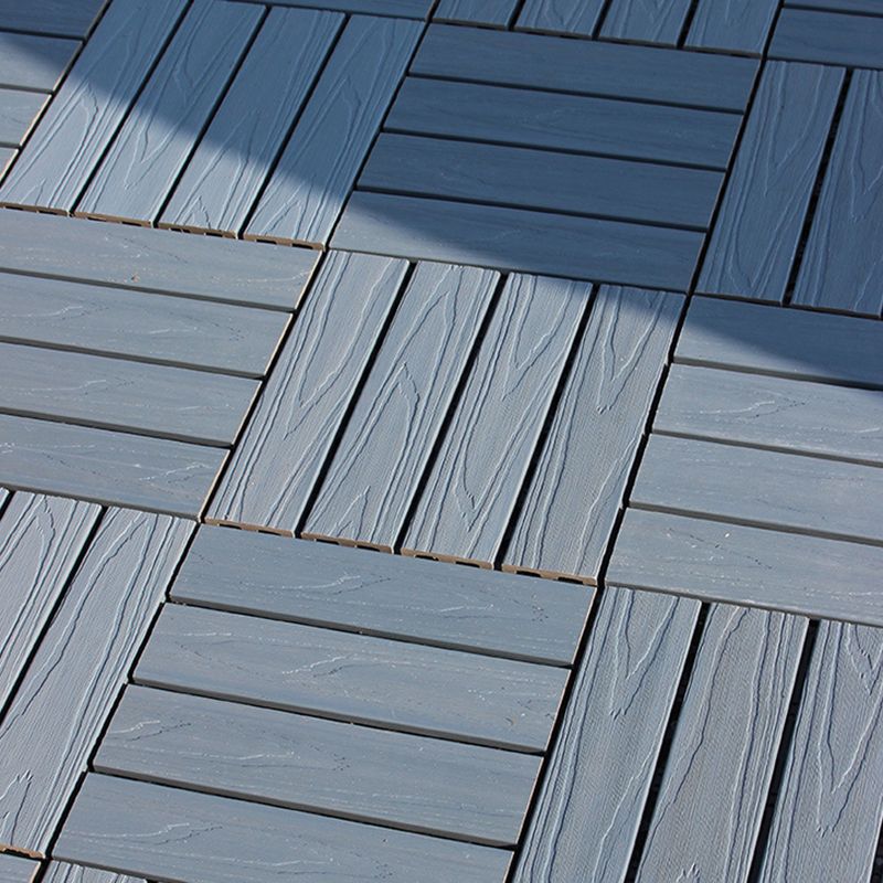 BowLift | 12" X 12" 4-Slat Square PVC Floor Tiles Snap-Fit Installation Floor Tiles