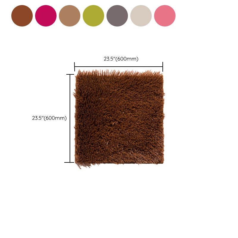 BowLift | Bedroom Carpet Tiles Solid Color Square Shag Stain Resistant Carpet Tiles