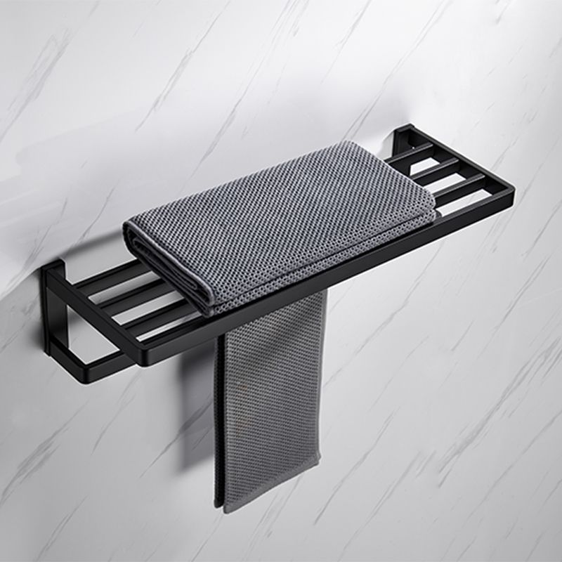BowLift | Matt Black 5-piece modern bathroom accessory as a single item or as a set with towel bar