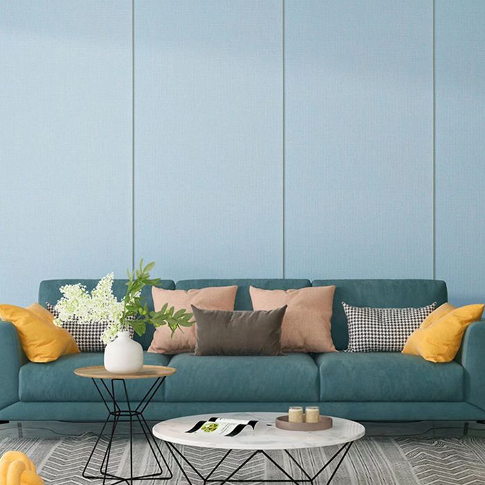BowLift | Contemporary Style Wall Panel Linen Living Space Peel and Stick Wall Covering