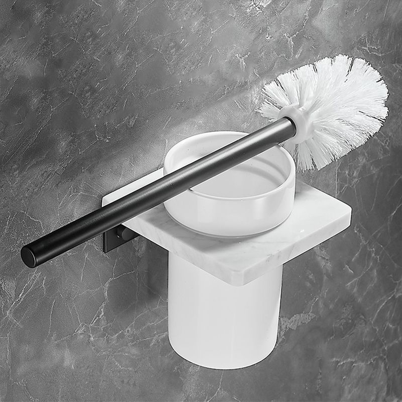 BowLift | Metal and Marble Bathroom Hardware Set as Individual Piece or Set in Black