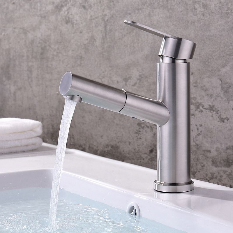 BowLift | Pull-out Faucet Contemporary Single Lever Faucet with Swivel Spout