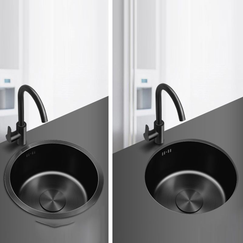 BowLift | Classic Round Sink Stainless Steel Built-in Sink Non-Slip Round Basin for the Kitchen
