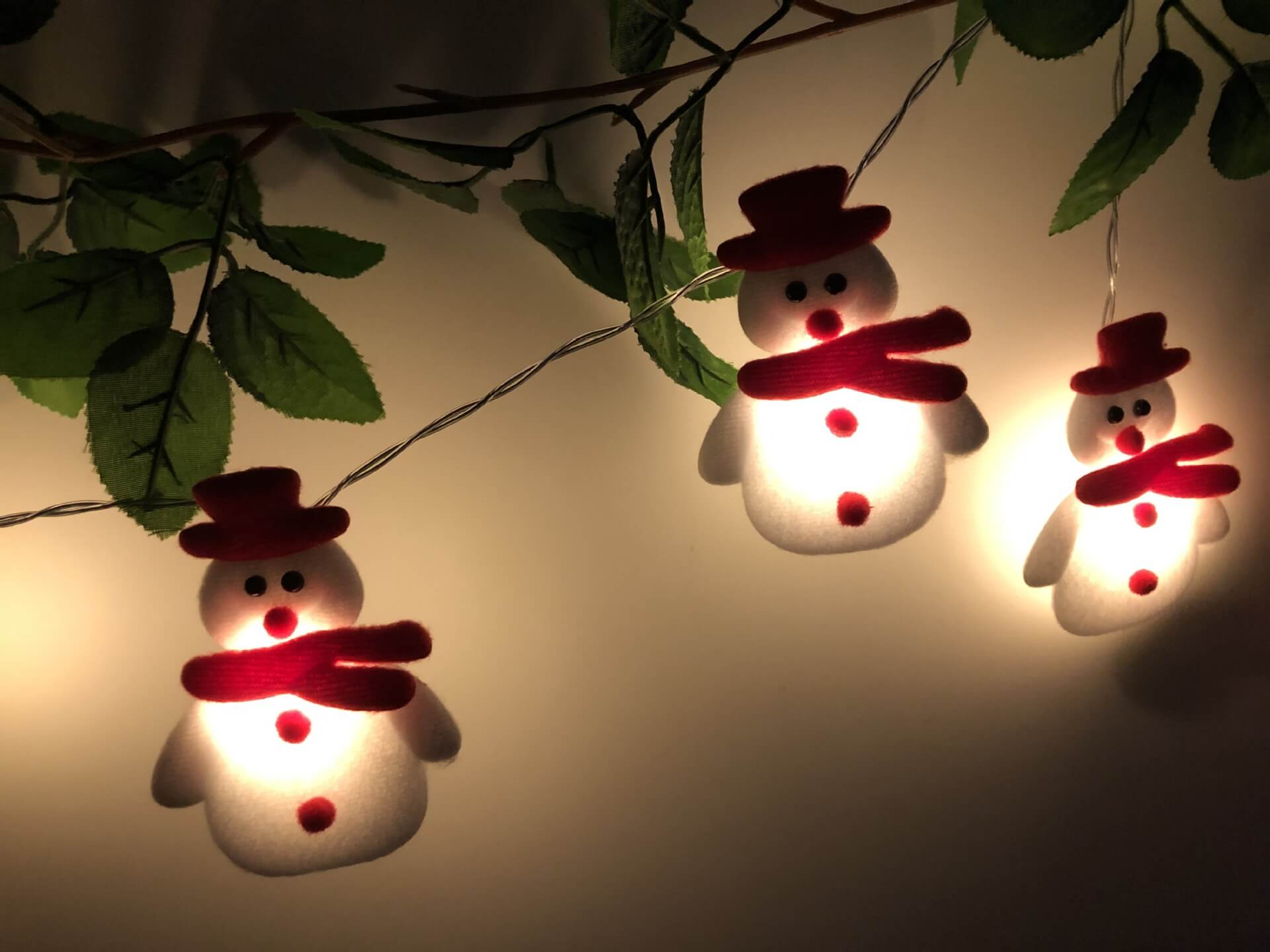 BowLift | Christmas Snowman String Light 20/30 Light USB Battery Decoration String Lights