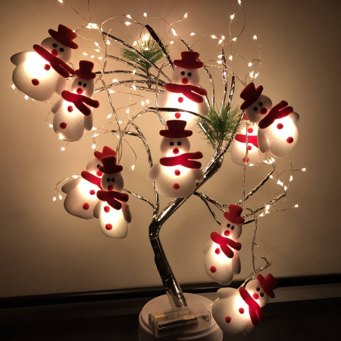BowLift | Christmas Snowman String Light 20/30 Light USB Battery Decoration String Lights