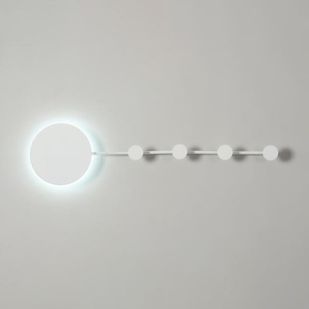 BowLift | 27.5"/39" Width Black/White Round LED Wall Lamp Simplicity LED Acrylic Wall Light in Warm/White Light with Hangers