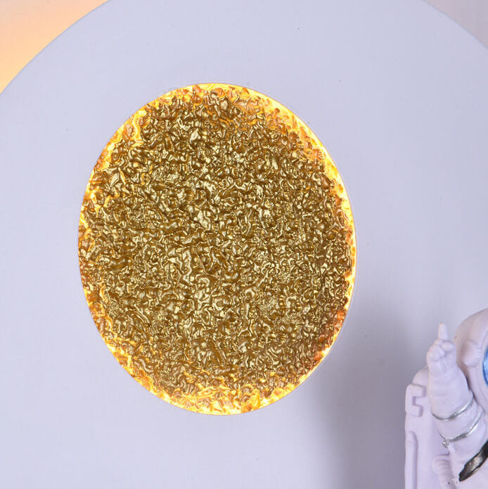 BowLift | Contemporary Creative Iron Resin Round Astronaut LED Wall Light Lamp for Bedroom