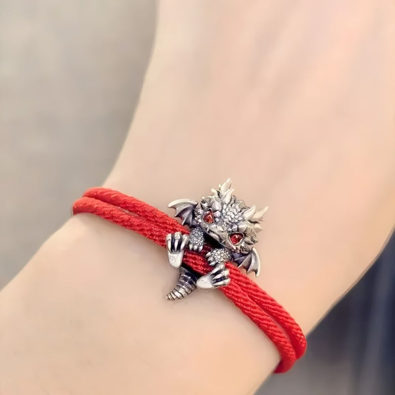 BowLift | Cute Silver Dragon Bracelet