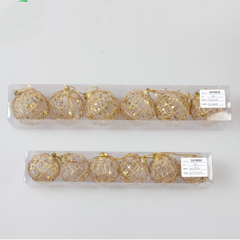 BowLift | Gold dusted scaly Christmas ball