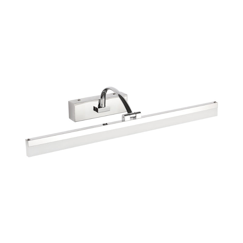 BowLift | Acrylic Slim Vanity Light Contemporary Style LED Chrome Finish Wall Lamp for Bathroom, 16"/19.5" Diameter