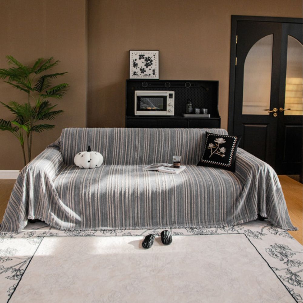BowLift | Regal Stripes Chenille Sofa Cover