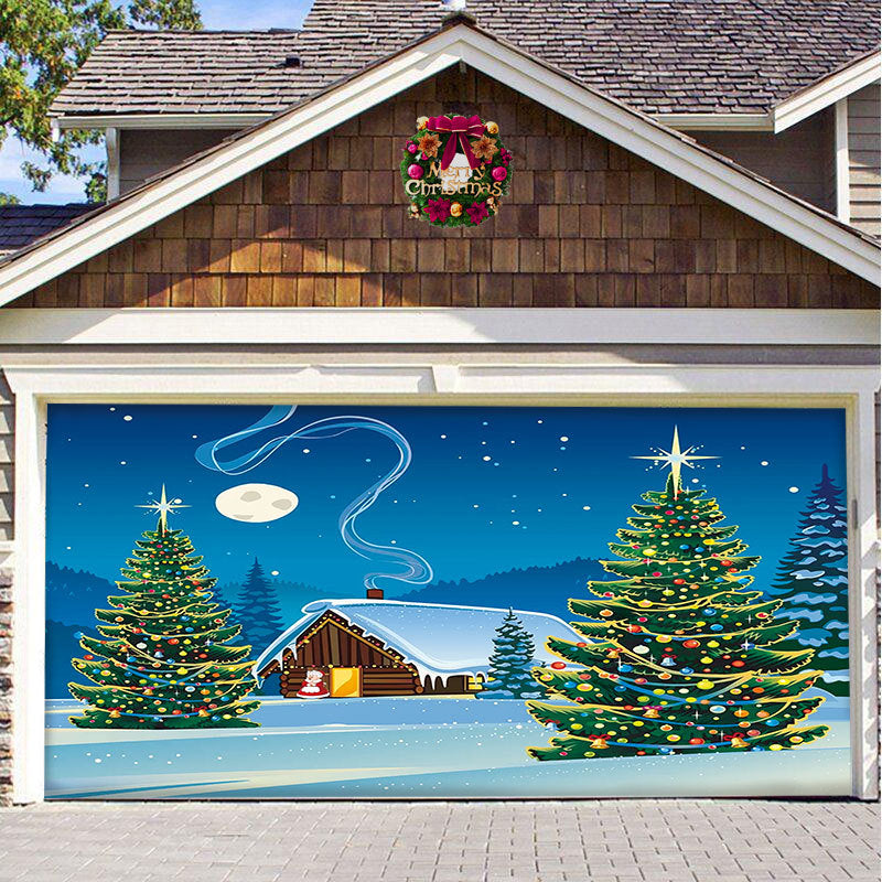 BowLift | Snow Garage Door Banner Ornament