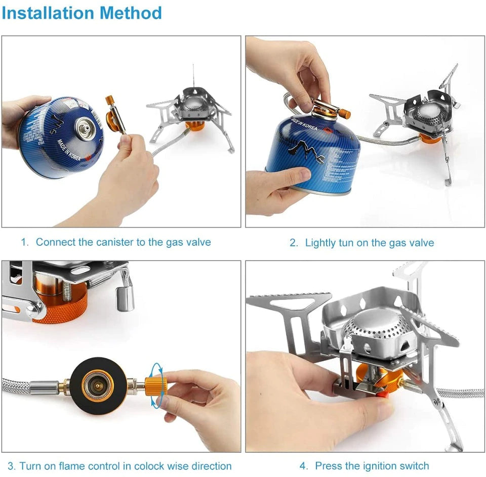 BowLift | Windproof Outdoor Camping Gas Stove