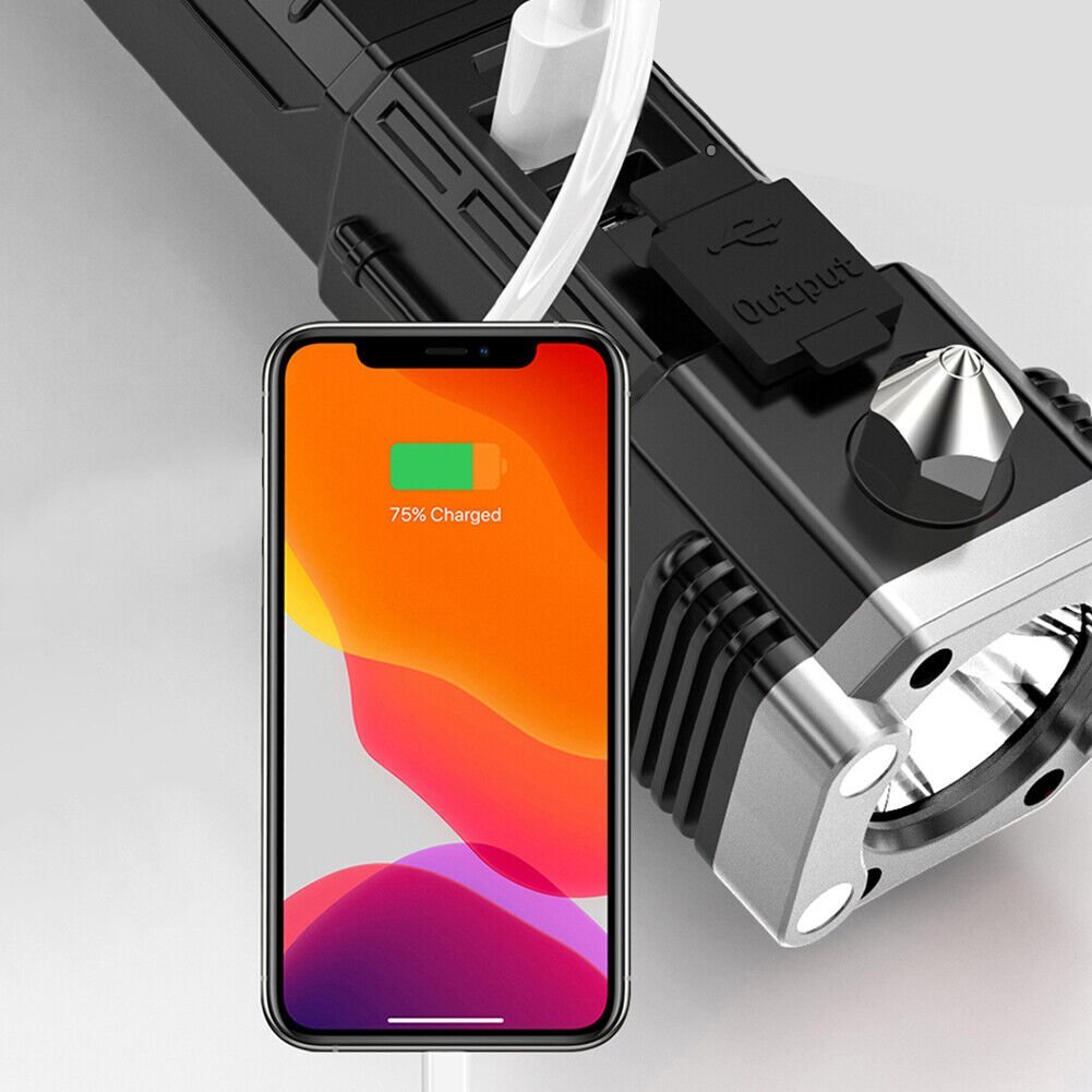 BowLift | Super Bright Rechargeable LED Handheld Flashlight Portable Spotlight 4 Mode New