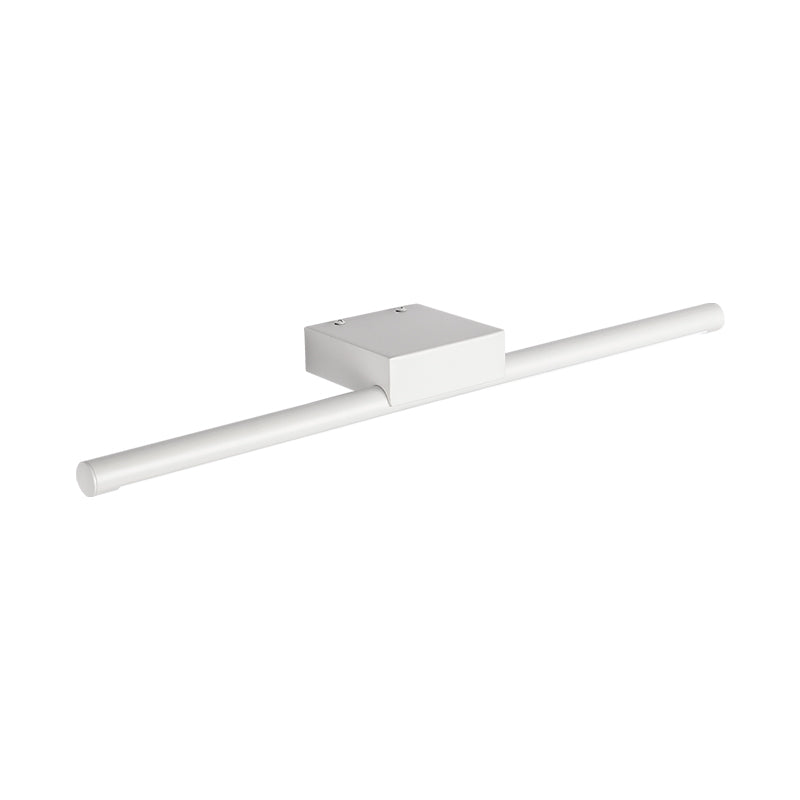 BowLift | Pole Vanity Lighting Simplicity Metal White LED Wall Mounted Light in Warm/ White Light, 16"/19.5"/23.5" Length