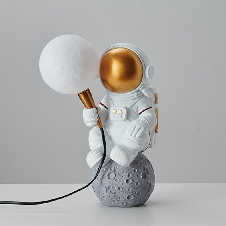 BowLift | CosmoBuddy Astronaut Wall Lamp | Creative Design | Resin & ABS | LED Bedroom Light