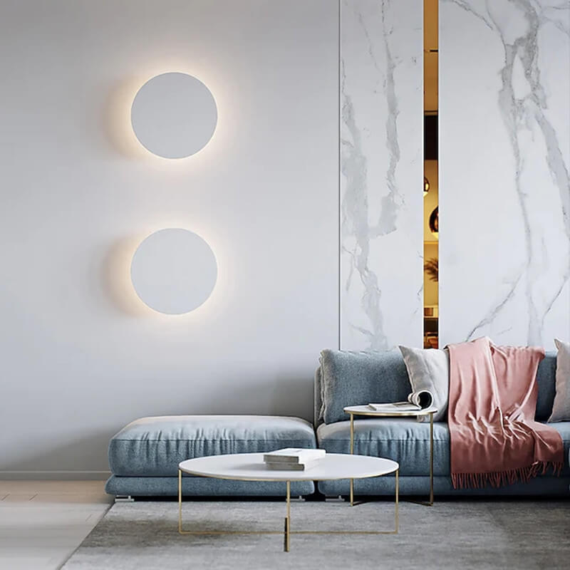 BowLift | GlowOrb Minimalistic Round LED Wall Light | Color Variety | Dimmable Light