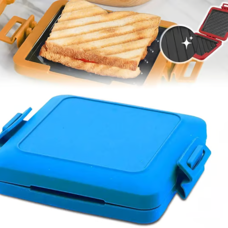 BowLift | Microwave Sandwich Toaster | Non-Stick Heatwave Grill Plates | Portable Snack Maker for Home & Travel
