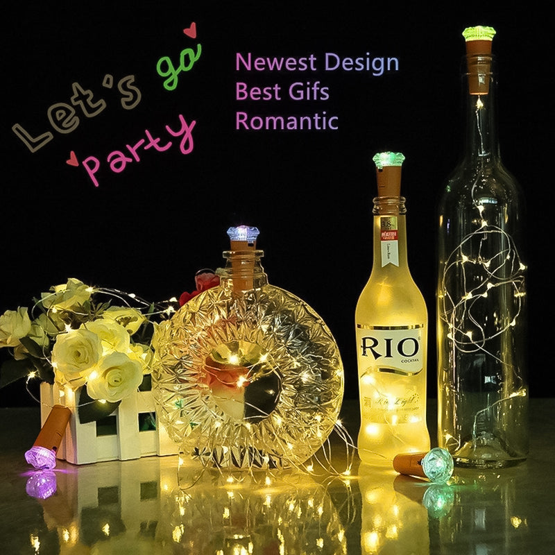 BowLift | LED Bottle Light Cork Night Light DIY Decor Gift