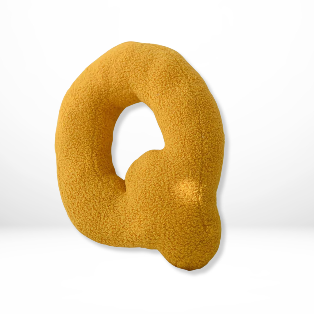 BowLift | Alphabet Cushion Velura – Soft Velvet Decorative Cushion in Every Letter of the Alphabet