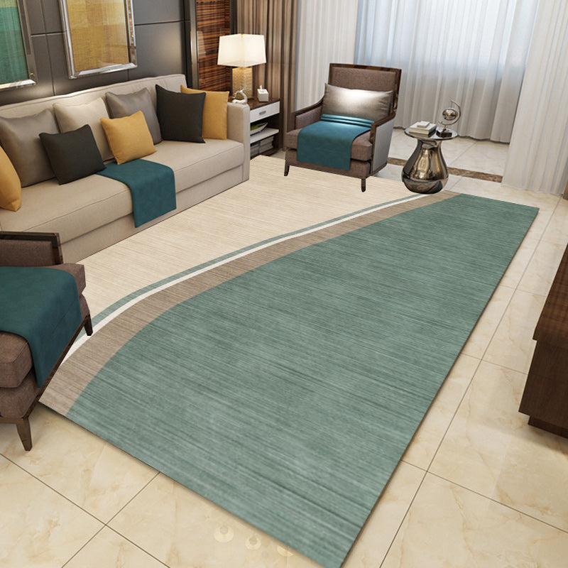 BowLift | Colorful Round Bedroom Carpet Novelty Color Block Pattern Area Rug Polyester Washable Anti-Slip Carpet